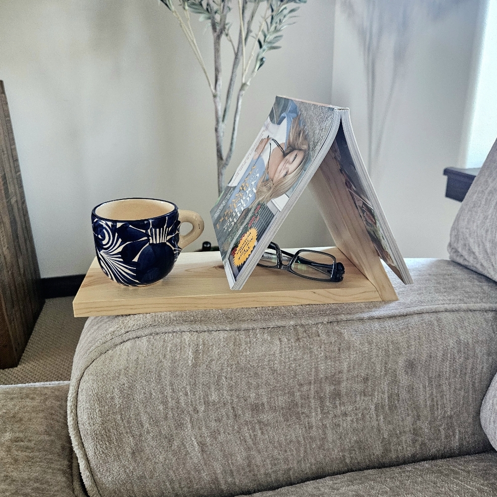 Handcrafted Wood Book Holder Stand